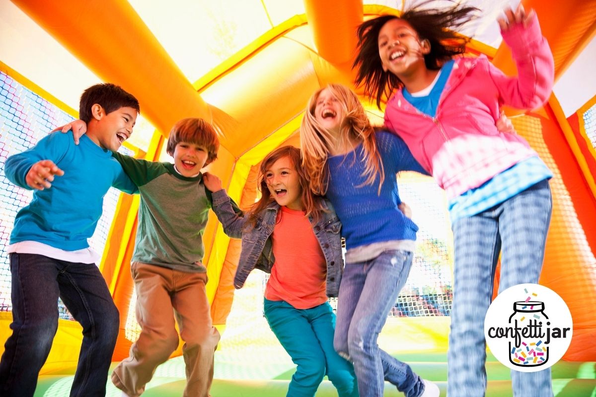 Kids in Bounce House Rental