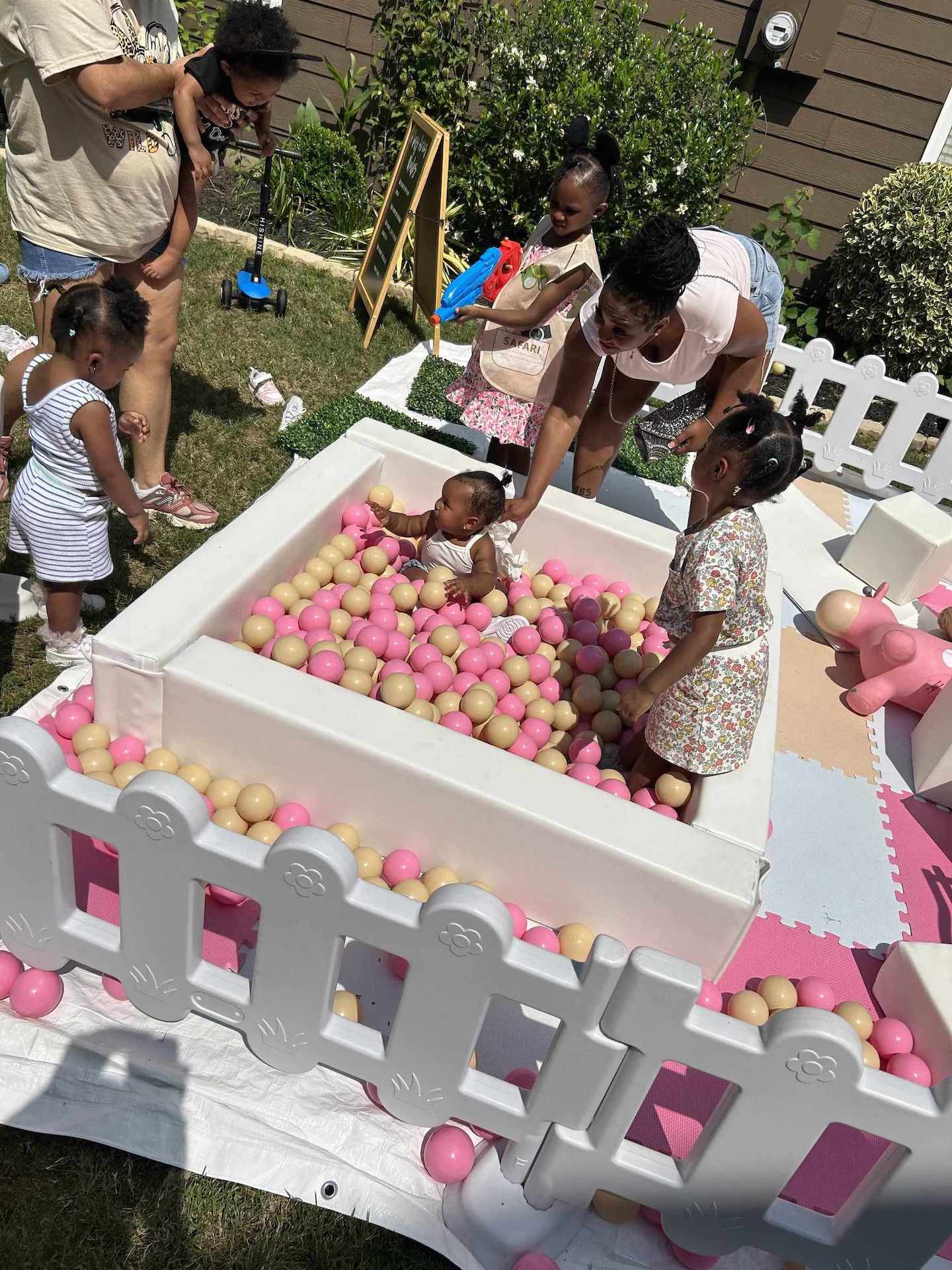 Ball Pit Rental with Pink Balls for Girls Birthday Party Smyrna