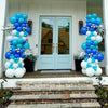 Balloon Decor Atlanta | Blue and White Theme for Kids Birthday Party | Confetti Jar