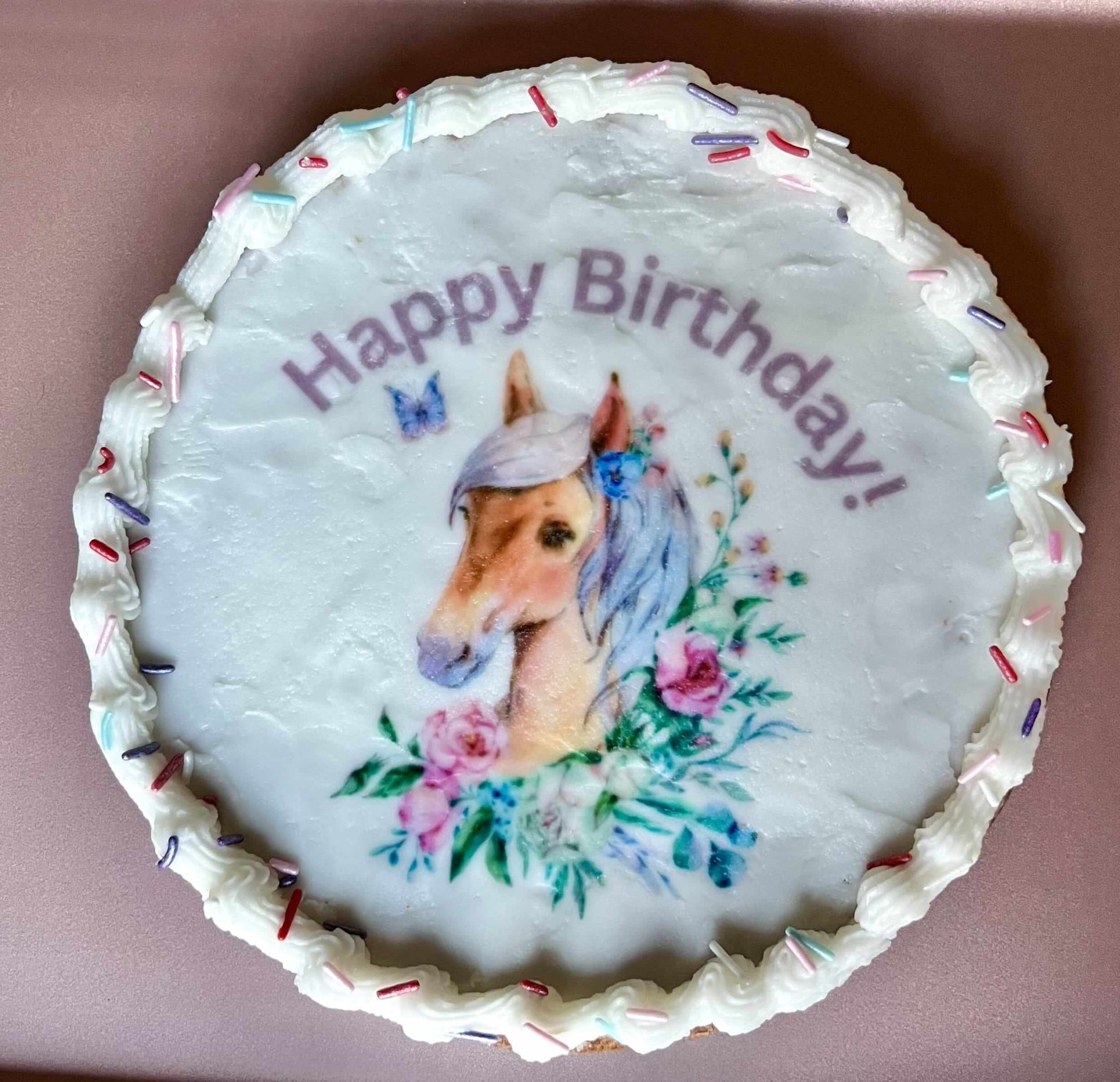 Horse Themed Cookie Cake | Confetti Jar