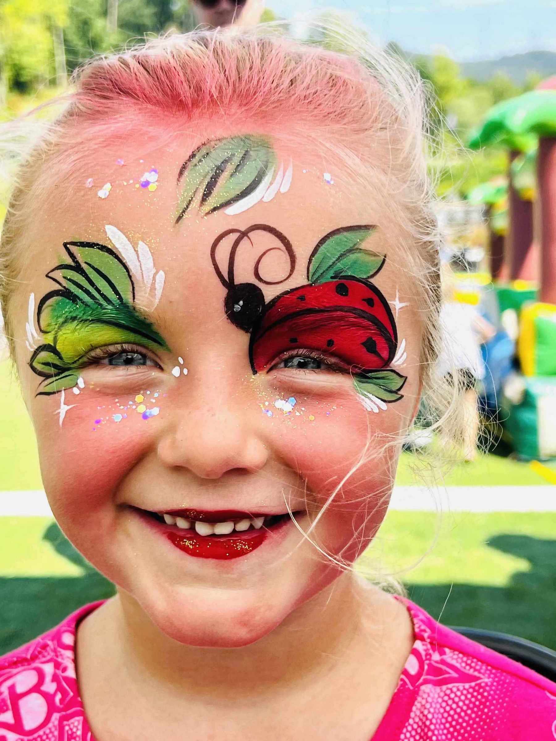 Girl with Face Painting Roswell Georgia | Confetti Jar