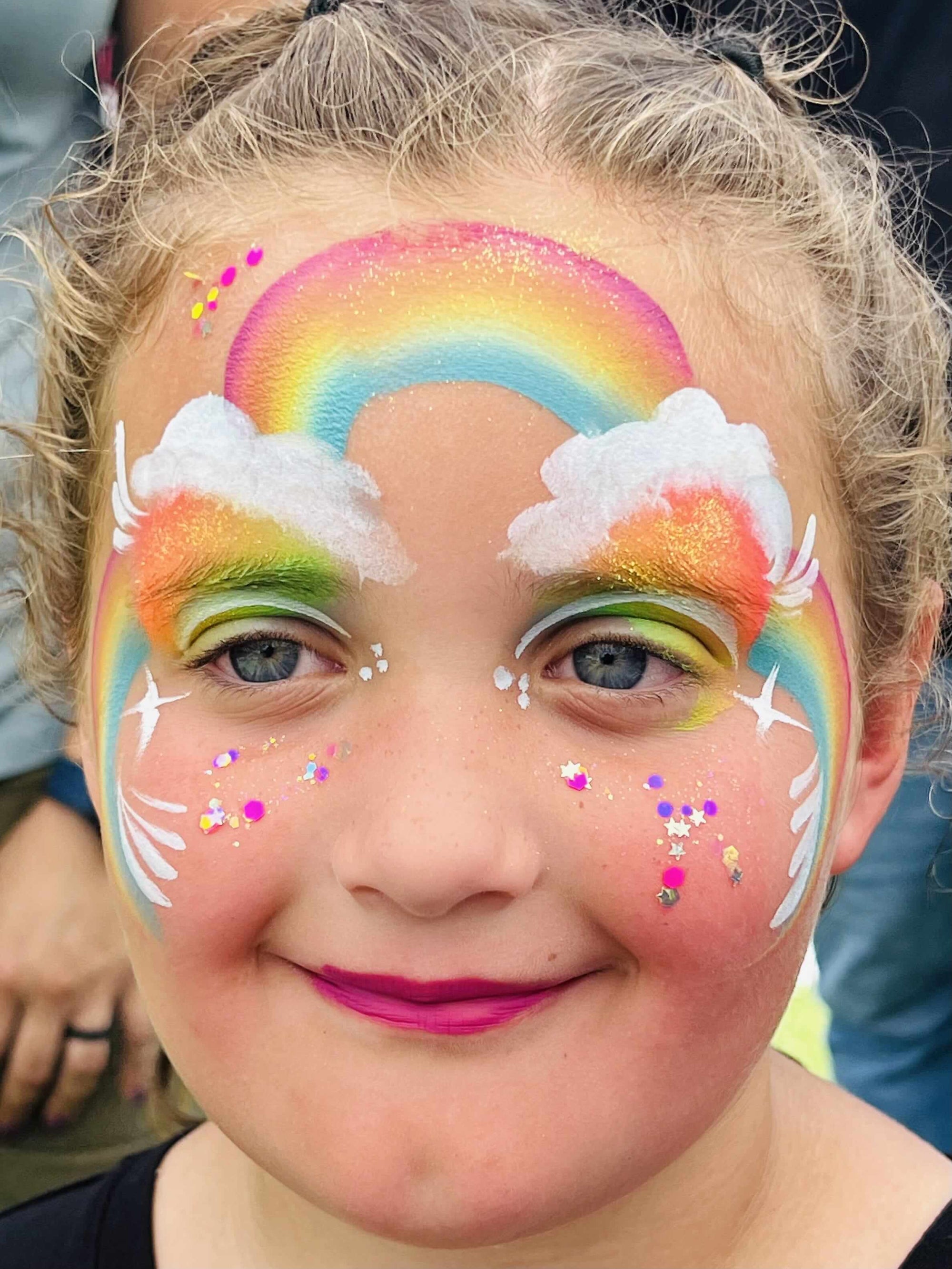 Girl with Face Painting Alpharetta Georgia | Confetti Jar