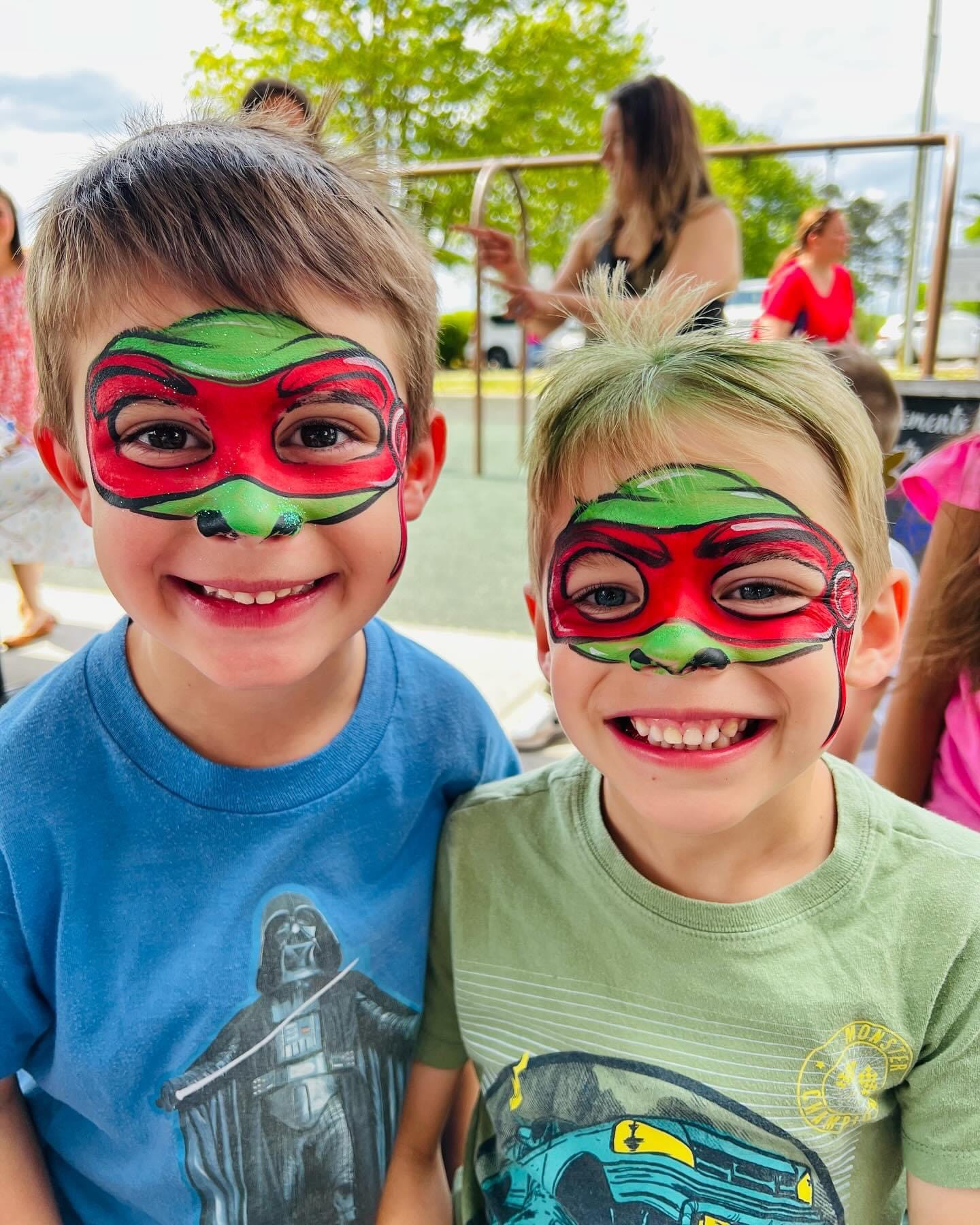 Ninja Turtle Face Painting | Confetti Jar