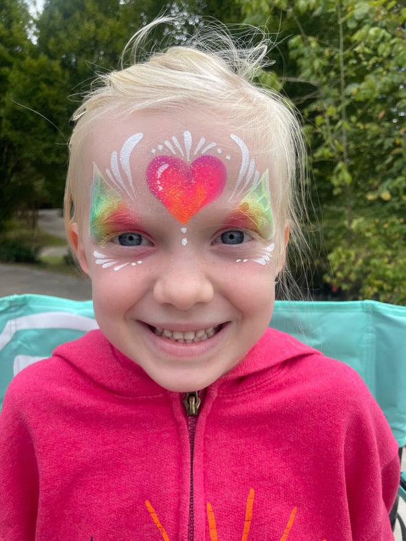 Girl with Face Painting Atlanta | Confetti Jar