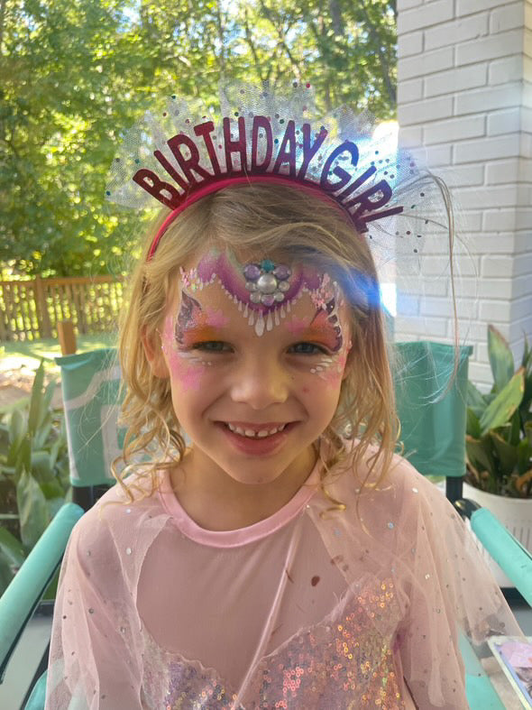 Birthday Girl with Face Painting Atlanta | Confetti Jar